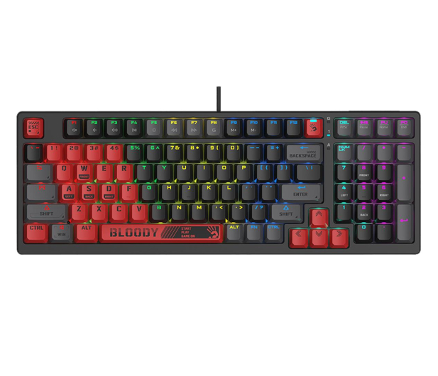 A4 TECH Klawiatura mechaniczna Bloody S98 USB Sports Red (BLMS Red Switches) A4TKLA47261 - 1162681 - zdjęcie